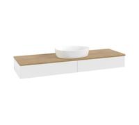 Villeroy & Boch V&B Meuble sous lavabo sans structure de façade Antao 160x50cm, couleur WBP miel Oa, blanc m Lac Quantité:1