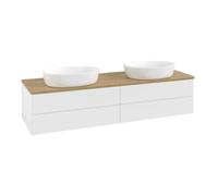 Villeroy & Boch V&B Meuble sous lavabo sans structure de façade Antao 160x50cm, couleur WBP miel Oa, blanc mat Lac Quantité:1