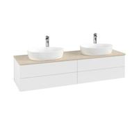 Villeroy & Boch V&B Meuble sous-lavabo sans structure de façade Antao 160x50cm, HL, WBP botti., blanc m Lac Quantité:1