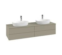 Villeroy & Boch V&B Meuble sous-lavabo sans structure de façade Antao 160x50cm, HL, WBP Lac, Anthrac. m Lac Quantité:1
