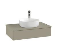 Villeroy & Boch V&B Meuble sous lavabo sans structure de façade Antao 80x19x50cm, HL, WBP Lac, lea gre. m Lac Quantité:1