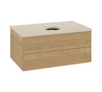 Villeroy & Boch V&B Meuble sous lavabo sans structure de façade Antao 80x36x50 cm, couleur WBP botti., chêne miel Quantité:1