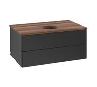 Villeroy & Boch V&B Meuble sous-lavabo sans structure de façade Antao 80x36x50cm, couleur WBP blanc, bleu m Lac Quantité:1