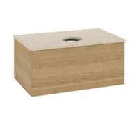 Villeroy & Boch V&B Meuble sous lavabo sans structure de façade Antao 80x36x50cm, couleur WBP botti, chêne miel Quantité:1