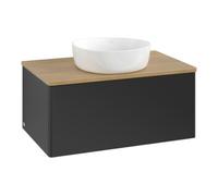 Villeroy & Boch V&B Meuble sous lavabo sans structure de façade Antao 80x36x50cm, couleur WBP miel Oa, bleu m Lac Quantité:1