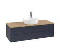 Villeroy & Boch V&B Meuble sous lavabo sans structure de façade, avec éclairage Antao 120x36x50 cm, HL, WBP hon. Oa, avec miroir b m Lac Quantité:1