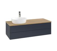 Villeroy & Boch V&B Meuble sous lavabo sans structure de façade, avec éclairage Antao 120x36x50cm, HL, WBP chêne hon. Oa, avec miroir b m Lac Quantité:1