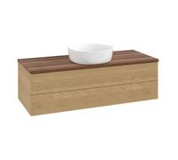 Villeroy & Boch V&B Meuble sous lavabo sans structure de façade, avec éclairage Antao 120x36x50cm, WBP couleur chêne miel Quantité:1