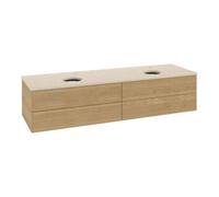 Villeroy & Boch V&B Meuble sous lavabo sans structure de façade, avec éclairage Antao 160x50cm, H - L, couleur WBP botti., chêne miel Quantité:1
