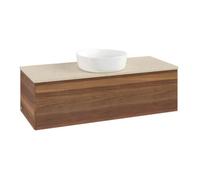 Villeroy & Boch V&B Meuble sous lavabo sans structure de façade, éclairage Antao 120x36x50cm, couleur WBP botti., noyer Quantité:1