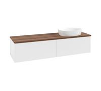 Villeroy & Boch V&B Meuble sous lavabo sans structure de façade - Éclairage Antao 160x50cm, couleur WBP w. wal, blanc m Lac Quantité:1
