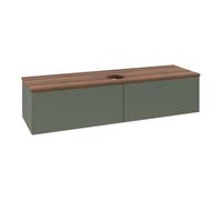 Villeroy & Boch V&B Meuble sous lavabo sans structure de façade - Éclairage Antao 160x50cm, WBP blanc wal, lea gre. m Lac Quantité:1