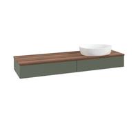 Villeroy & Boch V&B Meuble sous lavabo sans structure de façade - éclairage Antao 160x50cm, WBP blanc wal, lea gre. m Lac Quantité:1