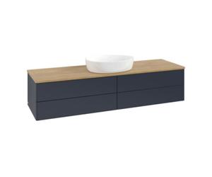 Villeroy & Boch V&B Meuble sous lavabo sans structure de façade - éclairage Antao 160x50cm, WBP chêne hon. Oa, avec tiroir m Lac Quantité:1