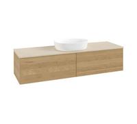 Villeroy & Boch V&B Meuble sous lavabo sans structure de façade - Éclairage Antao 160x50cm, WBP couleur botticino, chêne miel Quantité:1