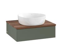 Villeroy & Boch V&B Meuble sous lavabo sans structure de façade - Éclairage Antao 60x19x50cm, WBP blanc, léa gris m Lac Quantité:1