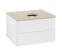 Villeroy & Boch V&B Meuble sous lavabo sans structure de façade - Éclairage Antao 60x36x50cm, couleur WBP botti, blanc avec Lac Quantité:1