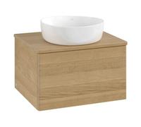 Villeroy & Boch V&B Meuble sous lavabo sans structure de façade - Éclairage Antao 60x36x50cm, WBP couleur chêne miel Oa, honey oak Quantité:1