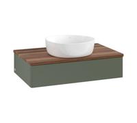Villeroy & Boch V&B Meuble sous lavabo sans structure de façade - Éclairage Antao 80x19x50cm, WBP blanc wal, lea gre. m Lac Quantité:1