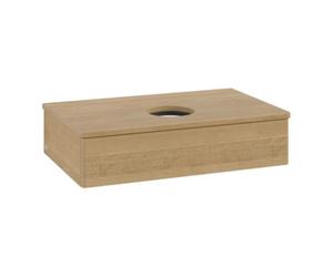 Villeroy & Boch V&B Meuble sous lavabo sans structure de façade - éclairage Antao 80x19x50cm, WBP couleur chêne miel Oa, honey oak Quantité:1