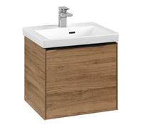 Villeroy und Boch Subway 3. 1930 C580L1RH 47,3x42,9x40,75cm, avec LED / poignée Volcano noir, chêne kansas