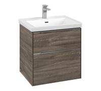 Villeroy & Boch V&B Meuble sous lavabo Subway 3.0 57,2x57,6x47,8 cm, alu brillant, avec LE/Gr Quantité:1