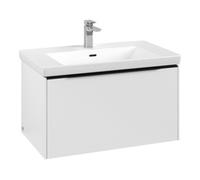 Villeroy und Boch Subway 3. 1930 C573L1VF 77,2x42,9x47,8cm, avec LED / poignée Volcano noir, blanc pur