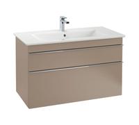 Villeroy & Boch V&B Meuble sous-lavabo Venticello 95,3x59x50,2 cm, bec avec, gris chrome, Taupe Quantité:1