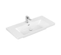 Villeroy & Boch V&B Meuble vasque Subway 3.0 100x47 cm, angle, avec 1 tiroir/avec dessus, blanc C-plus Quantité:1