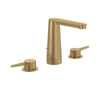 Villeroy & Boch V&B Mitigeur lavabo 3 trous Conum avec tige de tirage et garniture de vidage, or brossé Quantité:1
