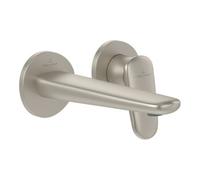 Villeroy & Boch V&B Mitigeur monocommande 2 trous Antao, bec fixe, sans vidage, brossé nickel bleu Quantité:1