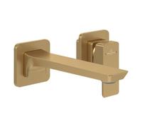 Villeroy & Boch V&B Mitigeur monocommande 2 trous Subway 3.0 bec fixe, sans vidage, mural, or brossé Quantité:1