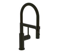 Villeroy & Boch Robinet de cuisine Steel Expert Compact Window Haute pression Bec 147 mm Noir mat