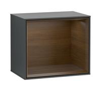 Villeroy & Boch V&B Module d'étagère Finion 41,8x35,6x27cm, chêne sauvage verni, avec plaque métallique Quantité:1