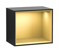 Villeroy & Boch V&B Module d'étagère Finion 41,8x35,6x27cm, étagère or mat, laque bleu mat Quantité:1