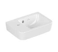 Villeroy & Boch V&B O.NOVO Compact Lavabo à main 36x25cm, carré, cuvette droite, avec trou robinet, avec trop-plein, blanc Quantité:1
