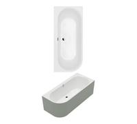 Villeroy & Boch V&B Oberon Baignoire rectangulaire 180x80x62cm, acrylique, droite, blanc brillant C+ Quantité:1