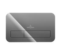 Villeroy & Boch Plaque de déclenchement 922400RA surface verre sécurit 26,9x16,1x1,3cm Glossy Grey