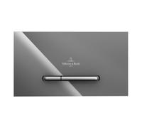 Villeroy & Boch V&B Plaque de commande WC ViConnect 300G 25,3x14,5x2cm, verre, gris brillant Quantité:1