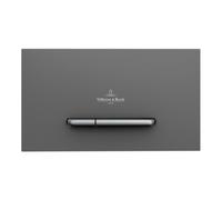 Villeroy & Boch V&B Plaque de commande WC ViConnect 300S 25,3x14,5x2cm, plastique, touche chrome mat, anthracite mat Quantité:1