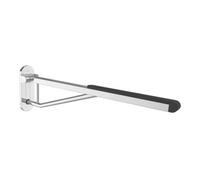Villeroy et Boch Vicare design poignée pliante 92171861 85 cm, Inox chromé, avec support et mécanisme de suspension