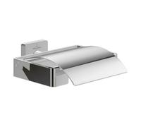 Villeroy & Boch V&B Porte-papier toilette Elements Striking 131x45x115mm, avec couvercle, chrome Quantité:1