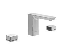 Villeroy & Boch V&B Robinet de lavabo 3 trous Subway 3.0 bec fixe, sans garniture de vidage, chrome Quantité:1