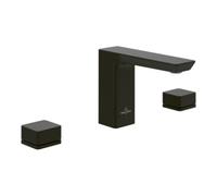 Villeroy & Boch V&B Robinet de lavabo 3 trous Subway 3.0 sortie fixe, sans garniture, noir mat Quantité:1