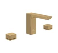 Villeroy & Boch V&B Robinet de lavabo 3 trous Subway 3.0 sortie fixe, sans garniture, or brossé Quantité:1