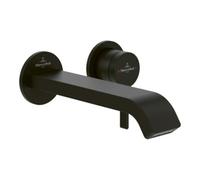 Villeroy und Boch Dawn kit de montage final TVZ106003000K5 encastrable à deux trous mitigeur lavabo , sans garniture de vidange , montage mural, noir mat