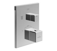 Villeroy & Boch V&B Set de montage prêt Mettlach Thermostat encastré 2 voies chrome Quantité:1
