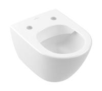 Villeroy & Boch V&B Subway 2.0 Compact WC mural, cuvette suspendue, 35,5x48 cm, D-Flush, évac. horizont., blanc C+ Quantité:1