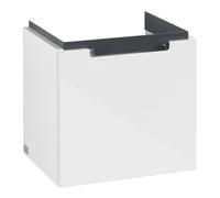 Villeroy & Boch V&B Subway 2.0 Meuble sous lavabo 44x42x35,2 cm, poignée chrome, blanc brillant Quantité:1