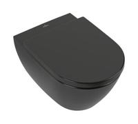 Villeroy & Boch V&B Subway 2.0 WC suspendu, cuvette à chasse profonde 37x56cm, D-Flush, sans rebord, P black C-plus Quantité:1